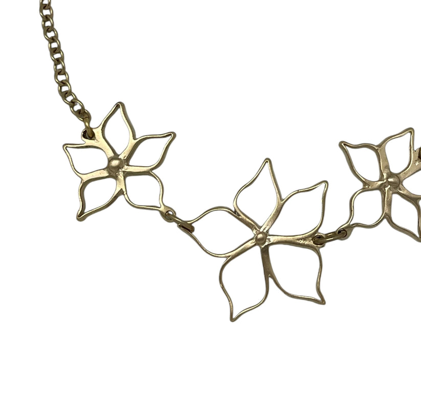 Collar Irregular Blom en dorado 40cm cadena. - Imagen 3