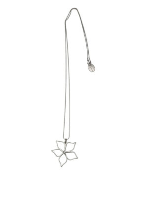 Collar largo latón 80cm Irregular Blom plata 10µ