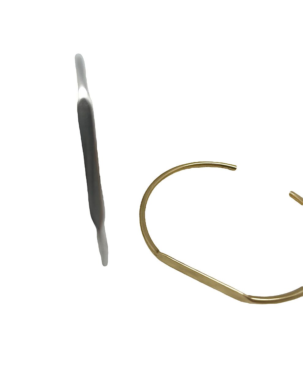 Pack pulseras combo Tubular fino latón plata_oro - Imagen 4