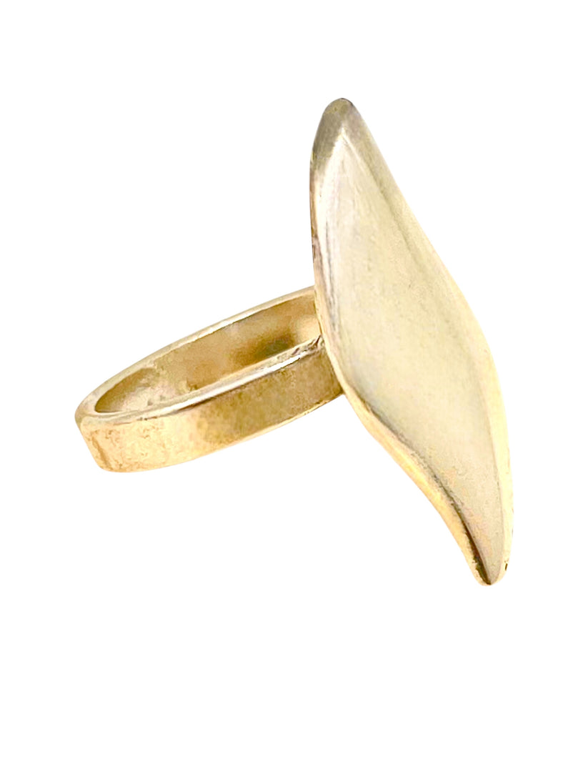 Anillo Gota a Gota en dorado chapado latón - Imagen 2
