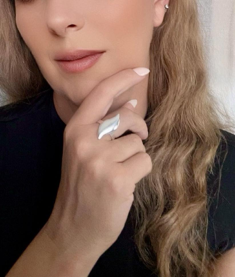 Anillo Gota a Gota en plata 10µ - Imagen 2