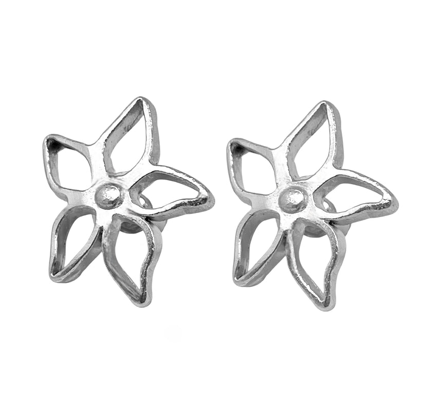 Pendiente presión Irregular Blom en plata chapado 10µ