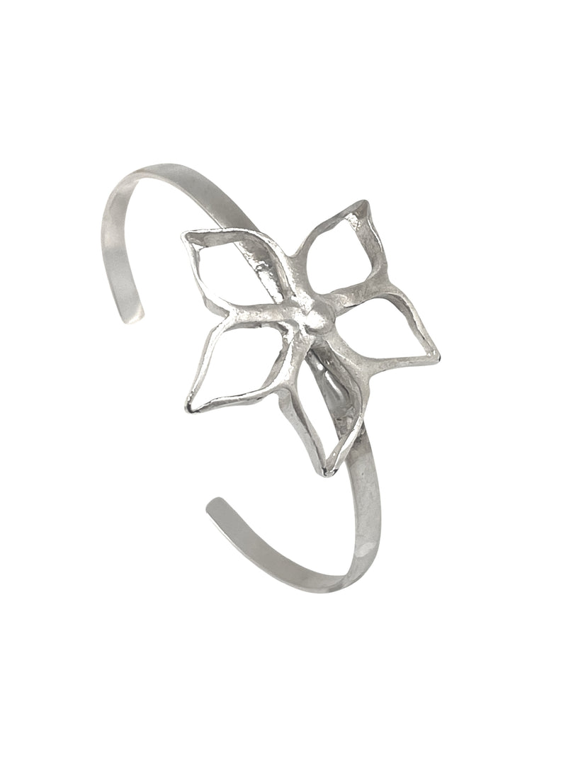Pulsera brazalete fino IrregularBlom Únic plata 10µ ajustable - Imagen 4