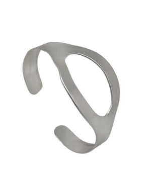 Pulsera brazalete Oraculo latón en plata 10µ diseño Gloria Mago