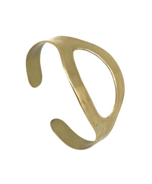 Pulsera brazalete Oraculo latón dorado diseño Gloria Mago