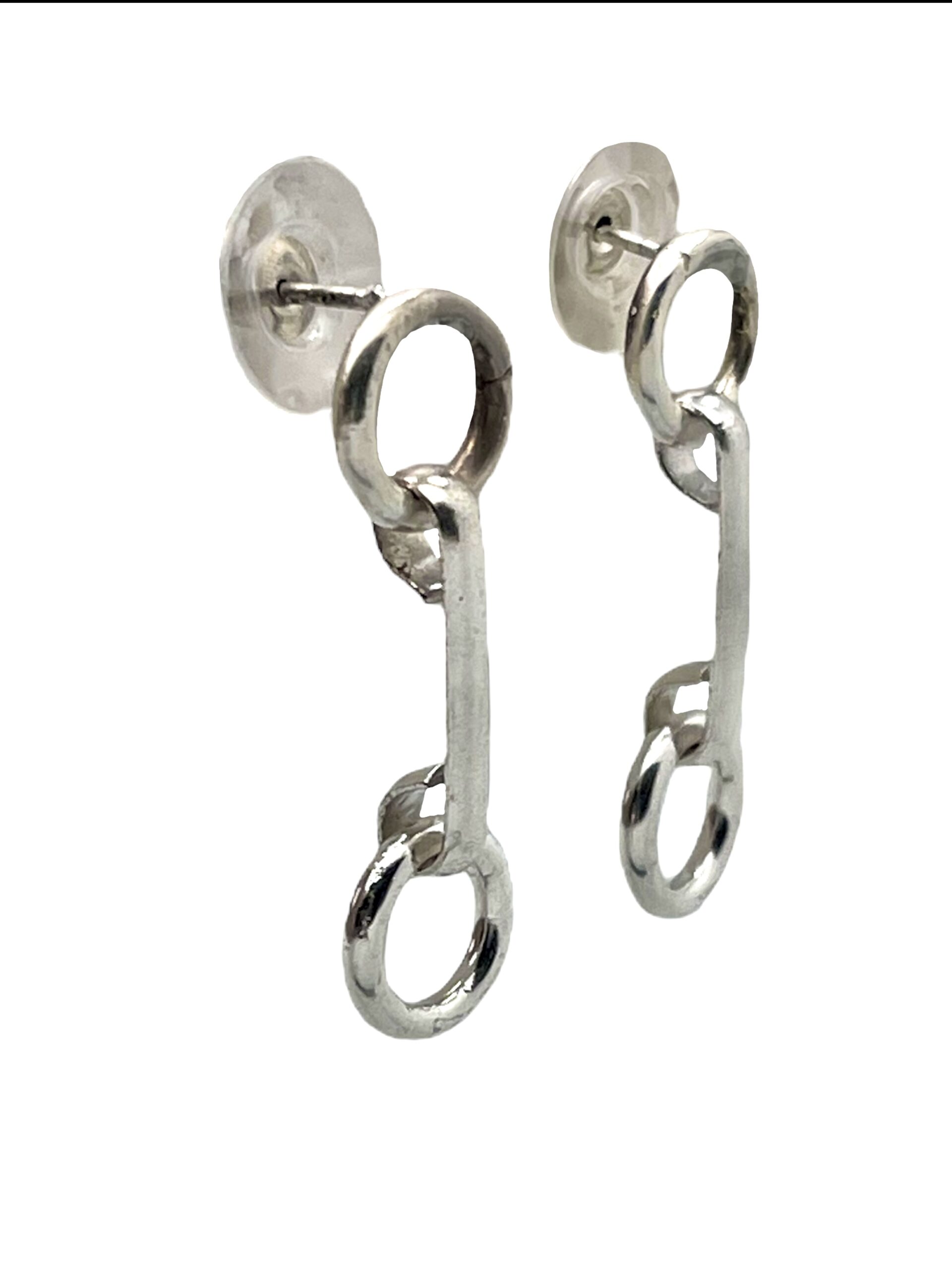 Pendiente 2For2 plata chapado - Imagen 4