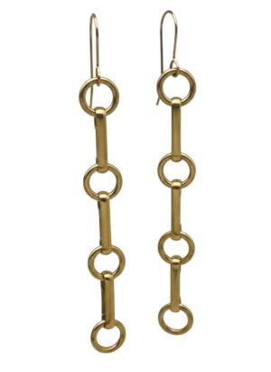 Pendiente 4ForU dorado chapado