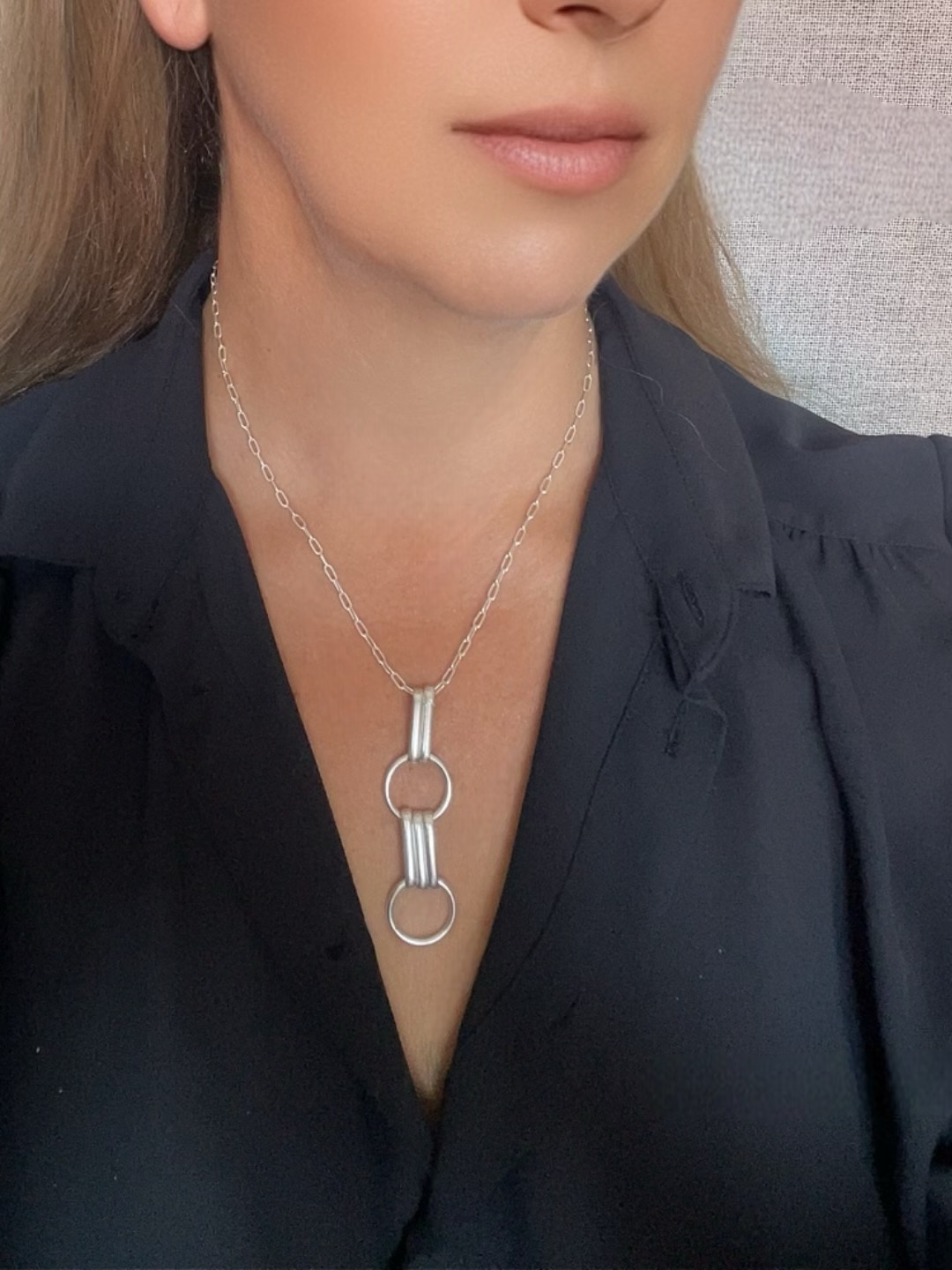 Collar 2For2 colgante con cadena en plata 10µ - Imagen 4