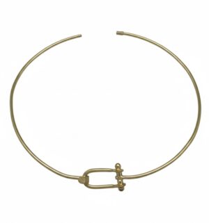 Collar - gargantilla Icon abierto en dorado latón