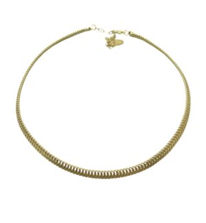 Collar- Gargantilla de aro Marea dorado latón