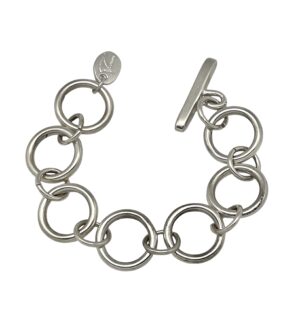 Pulsera Hole2Hole en plata chapado 10µ