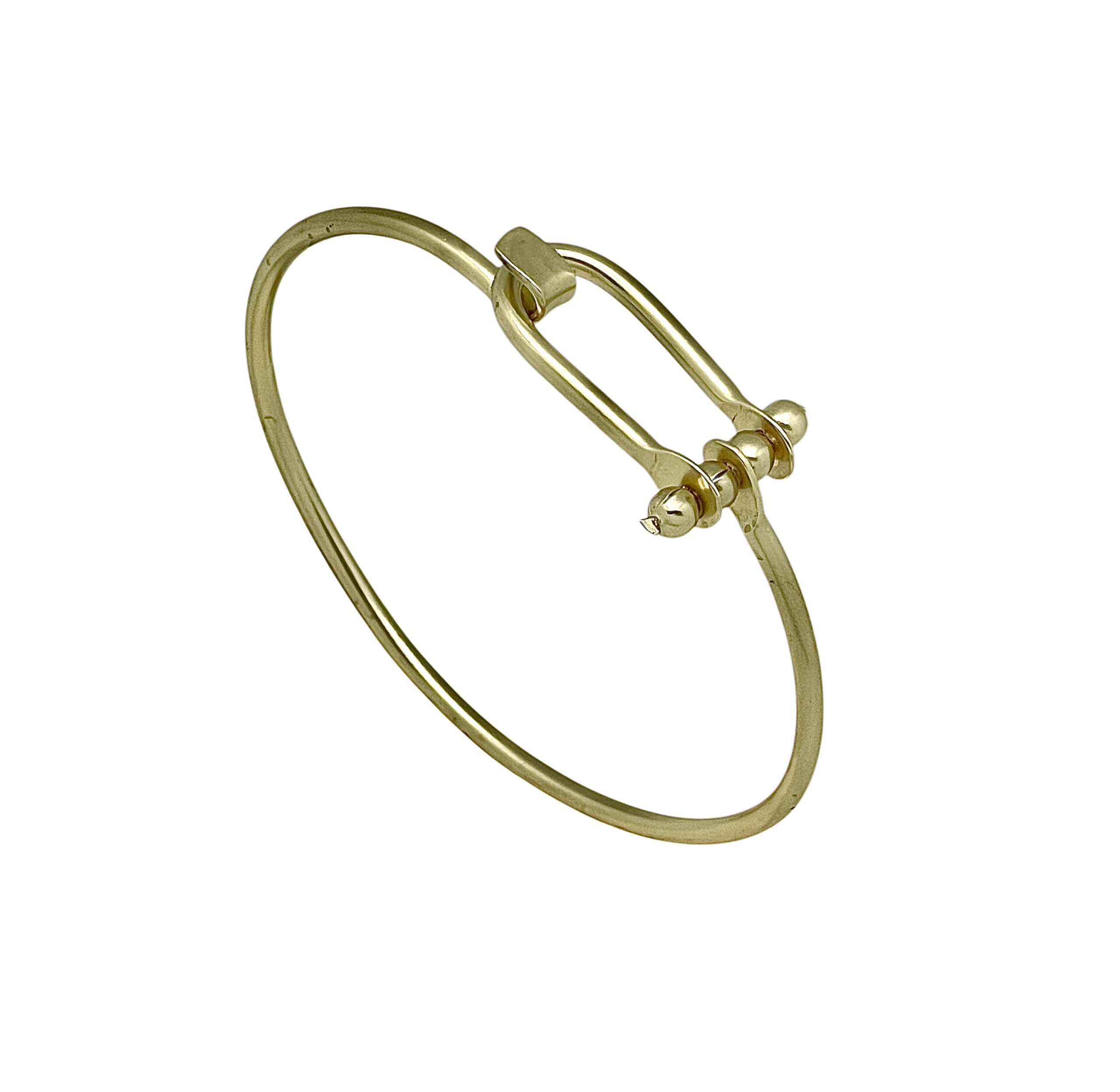 Pulsera Icon en latón chapado dorado