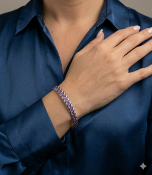 107137.3-pulsera-violeta-morado-plata-trenza-plataunica-elegante-joyerioa-autor