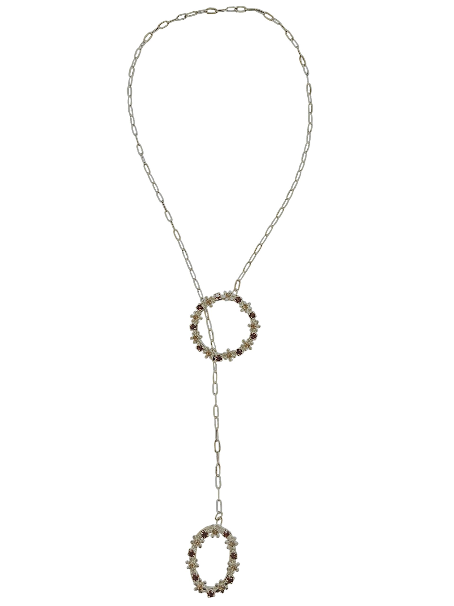 Collar Multiposición Cristal Sw Mix marrones y plata chapado - Imagen 2